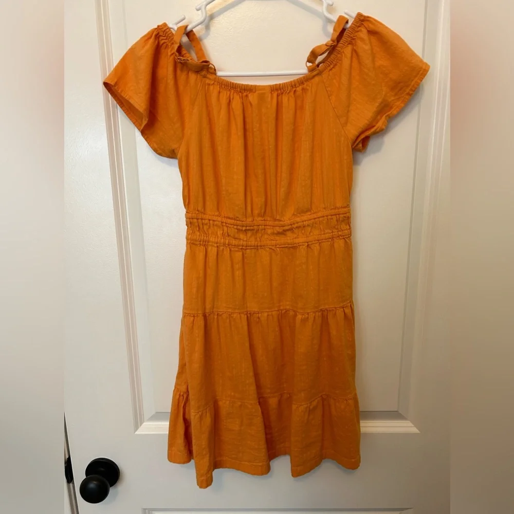 Girls Old Navy Off-The-Shoulder Tiered Swing Dress - Picture 2 of 5